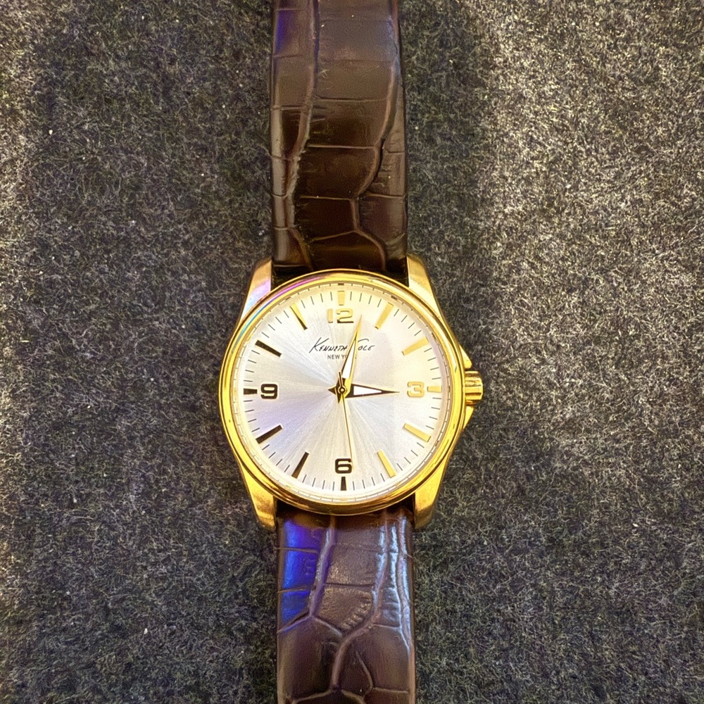 Kenneth Cole Gold and Brown Men's Watch
